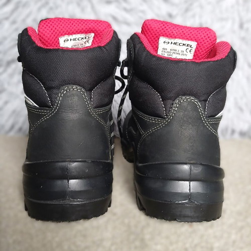 Heckel S3 SRC Safety Shoes Size 39 New Black Boots