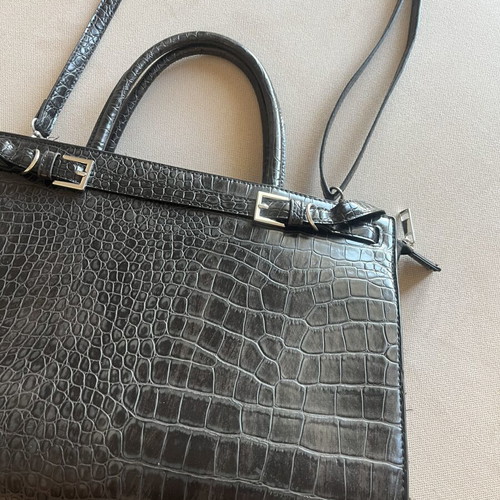 Bershka office style crossbody bag like new, black, large