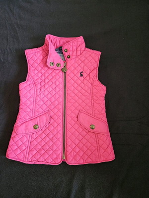 Joules vest 104 cm, 4 years, like new, pink