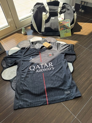 PSG black football shirt