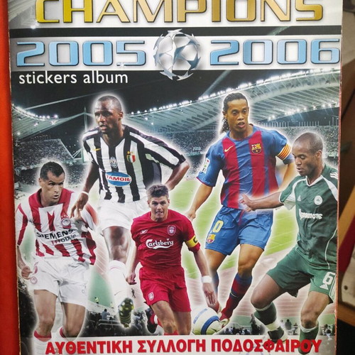 Stickers Europe's champions used sticker album