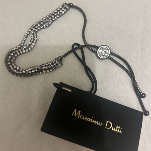 Massimo Dutti tennis bracelet brand new with rhinestones and sliding logo