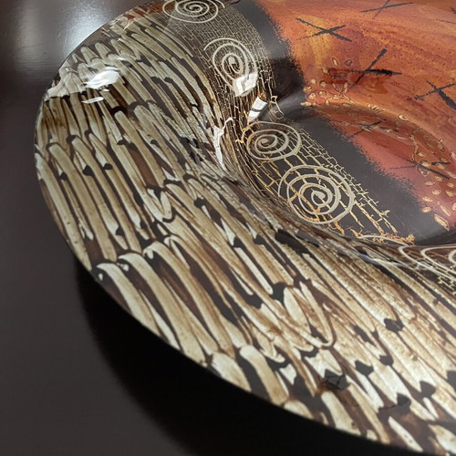Decorative Platter Boho Ethnic Art like new, 43cm