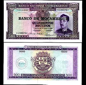MOZAMBIQUE 500 ESCUDOS 1967 P 118 UNC