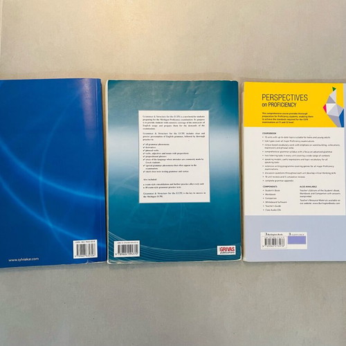 English Proficiency (ECPE) books used, set of 3