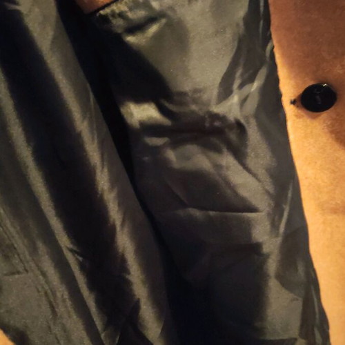 Coat new brown, slim fit, size XXL with hidden pocket