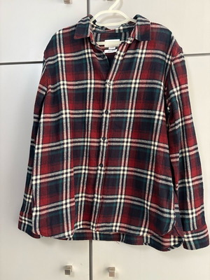 Pull & Bear plaid shirt Large like new
