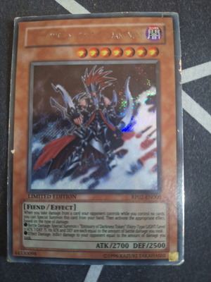 Gorz the Emissary of Darkness Yu-Gi-Oh! card used, vintage