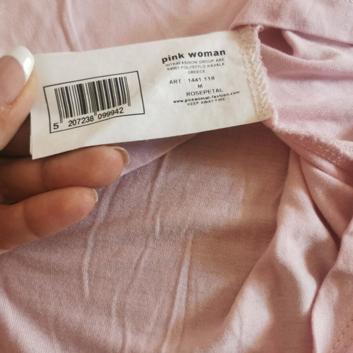 Pink Woman pink long blouse size M like new