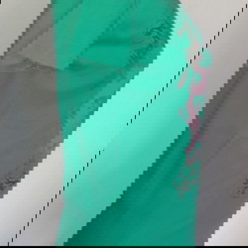 Πράσινη βαμβακερή μπλούζα Esprit με στάμπα σαν καινούργια