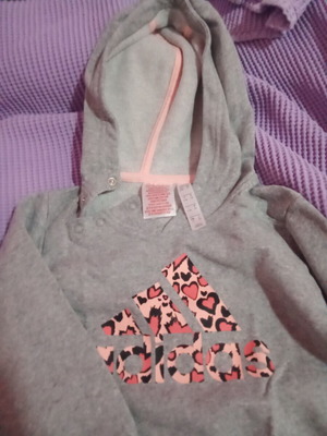 Adidas thin hoodie for girls 3-4 years like new, multicolor