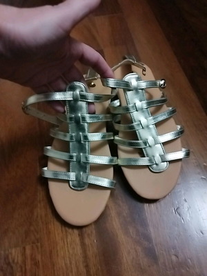 Gold Sandals new, size 36