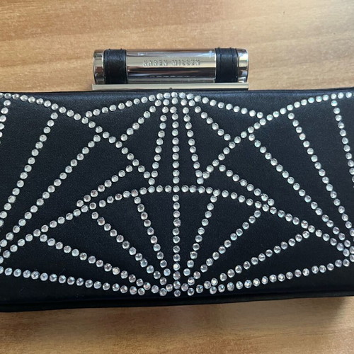 Karen Millen clutch black formal bag used