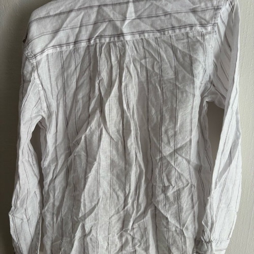 Zara linen striped shirt like new, size S, white