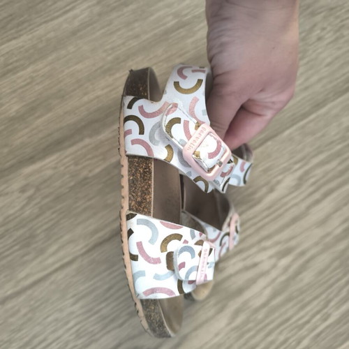 Garvalin white sandals for girls, size 26
