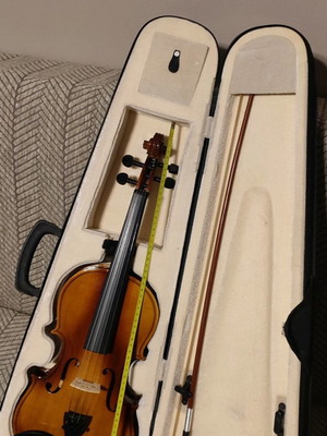 Violin with case used, 60 cm, excellent condition
