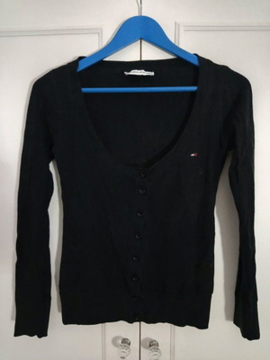 Hilfiger Sport women's black cardigan like new, size M