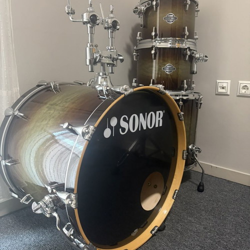 Sonor Select Force Canadian Maple drum set, Dark Forest Burst finish