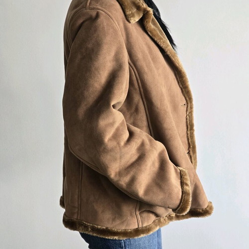 Vintage Camel Suede Jacket like new, brown