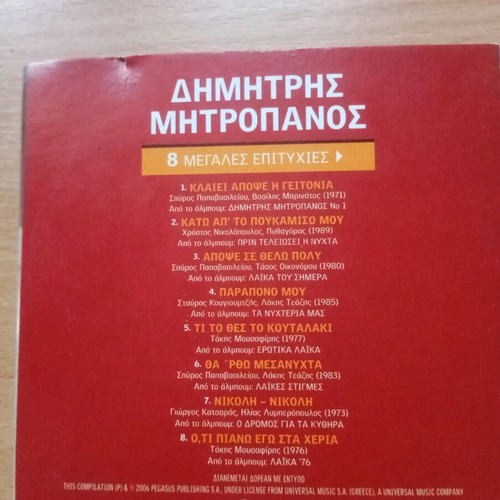 Dimitris Mitropanos CD used