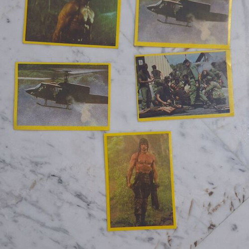 Rambo stickers used, pack of 5 pieces