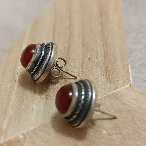 Silver 925 earrings with semi-precious stone like new