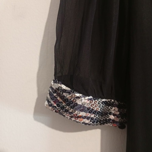 Raxevsky evening dress new, size Large, black and silver