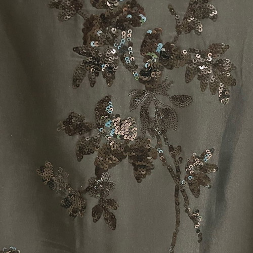 Zara shirt with sequins new, black, satin