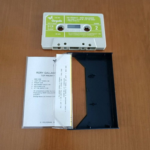 Rory Gallagher cassette tape used, rare collectible Greek edition