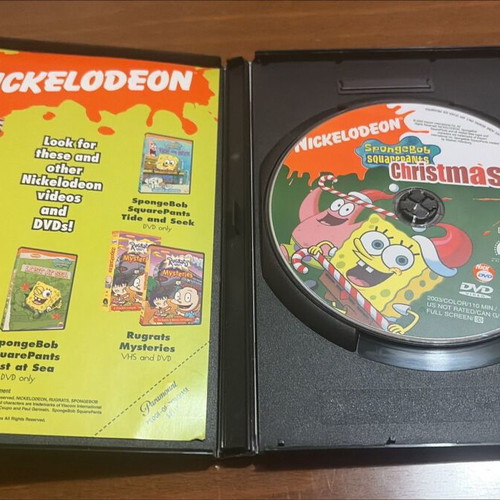 SpongeBob SquarePants Christmas DVD like new, animated