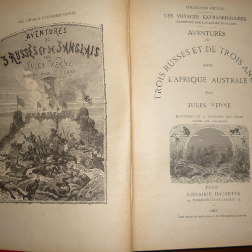 Voyages Extraordinaires par Jules Verne used 1926 French book