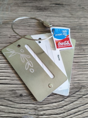 Luggage Tag Athens 2004 Coca-Cola collectible, like new