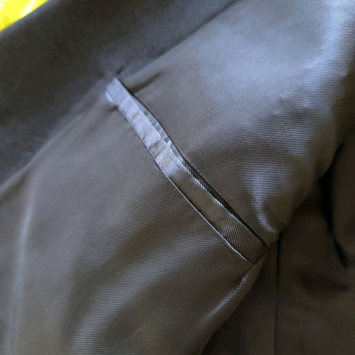 Handmade black men's jacket large size like new
