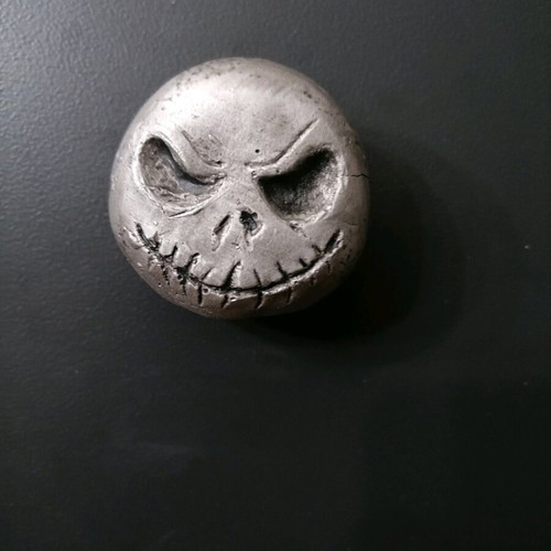 Jack Skellington magnets handmade, new, gypsum with acrylics