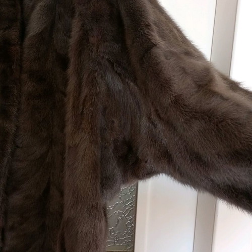 Mink fur like new, gray, sizes M and L