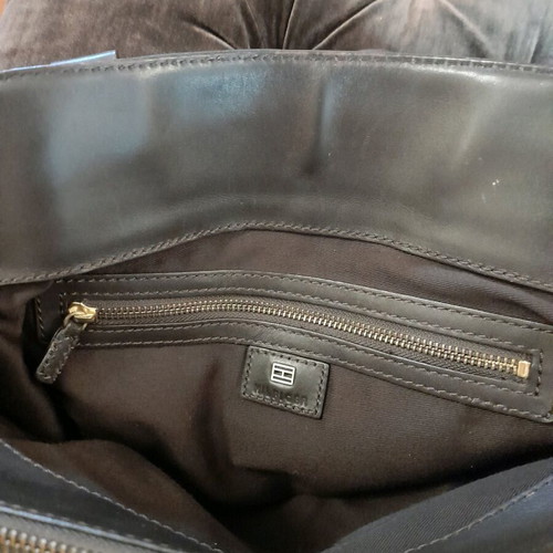 Tommy Hilfiger handbag brown fabric-leather like new