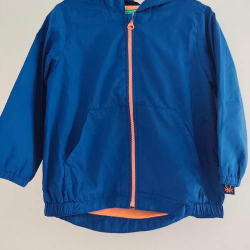 Benetton jacket for boy 2-3 years like new, blue and orange