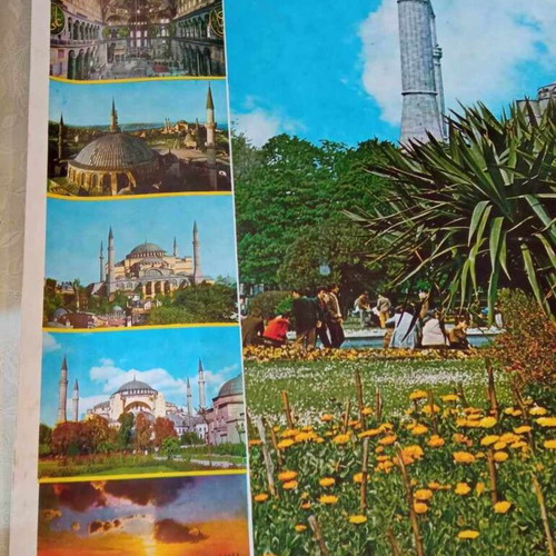 Hagia Sophia poster used, large 70x50 cm Turkish origin