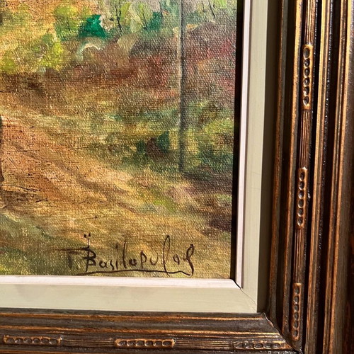 Oil painting G. Vasilopoulos like new, Agros