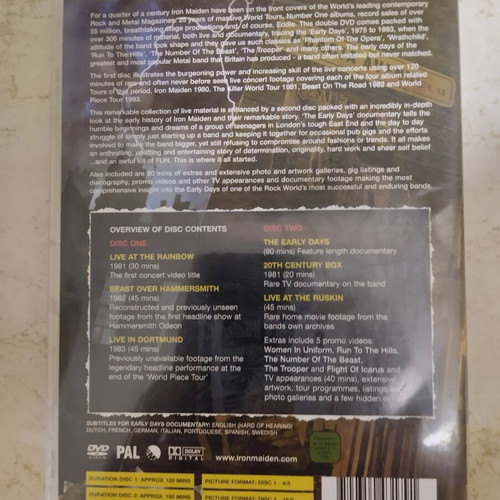 Iron Maiden DVD like new, documentary