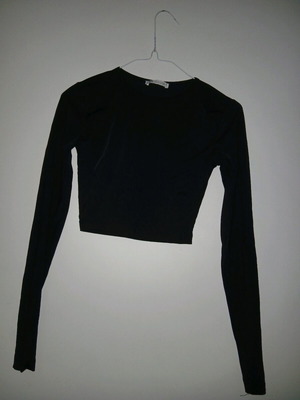 Zara fitted blouse like new, black, size S