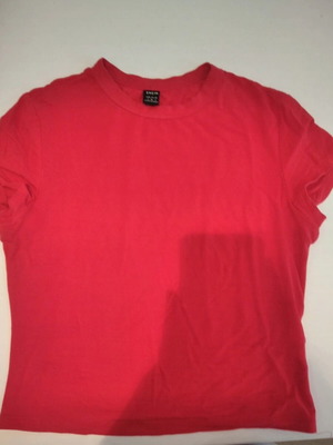 Crop top Shein red size S used, tight fit