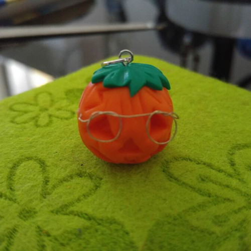 Jack o' Lantern polymer clay charms new