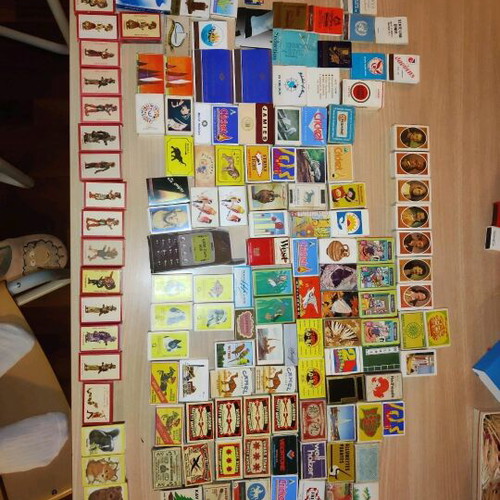 Matchboxes used, old, empty collection