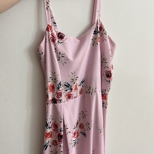 Long summer dress used, floral pattern