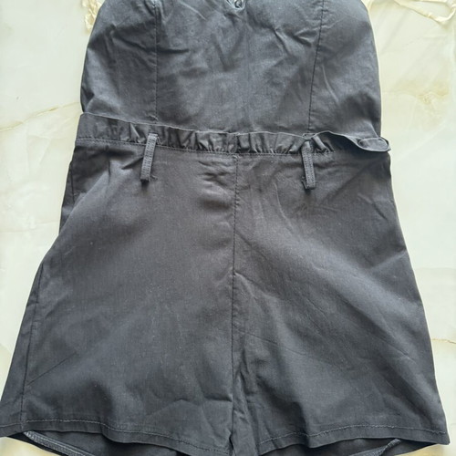 Shorts dress black used, elastic waist, size S