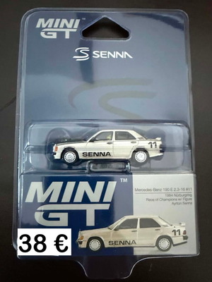 Mini GT 1:64 Mercedes-Benz 190E 2.3-16 #11 Ayrton Senna Edition new