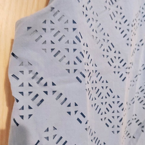Short blouse with zipper used, blue, size S