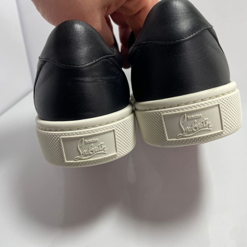Christian Louboutin slip on sneakers 37.5 like new, black