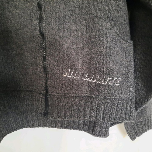 No Limit wool cardigan like new, gray, size L